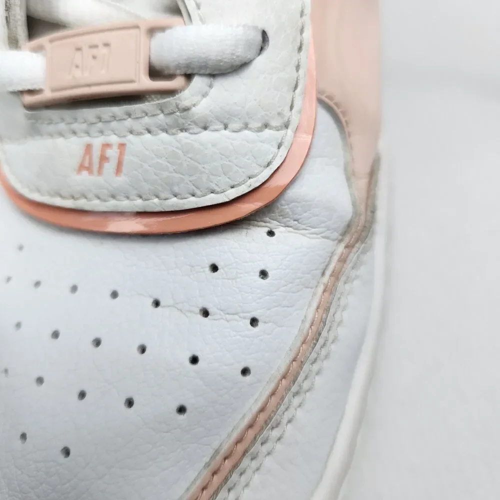Nike Air Force 1 Shadow White Coral Pink Sneakers Womens 10.5 Streetwear Chunky